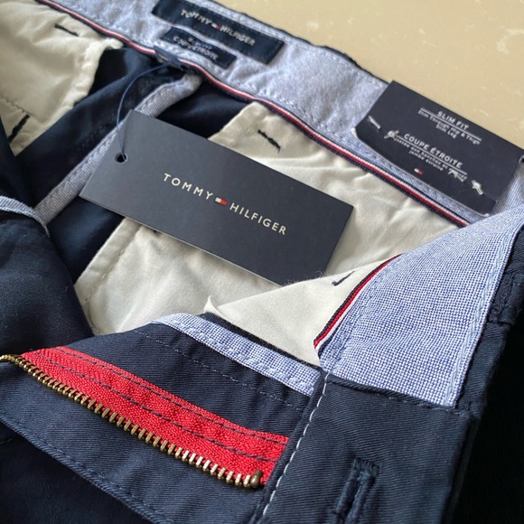 Blue Slim-fit Tommy Hilfiger Pants - Picture 3 of 5